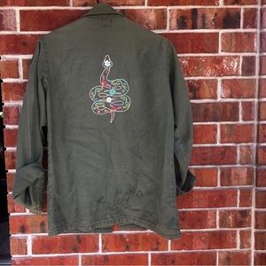 Embroidered Army Jacket OOAK/Vintage
